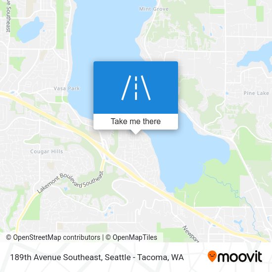 189th Avenue Southeast map