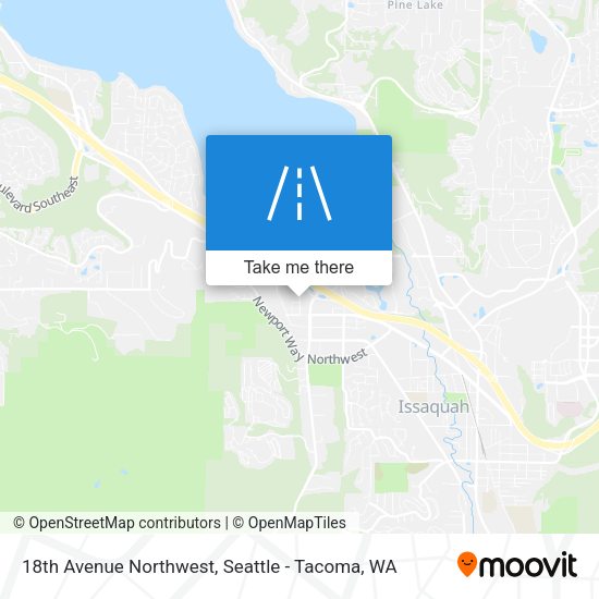 18th Avenue Northwest map