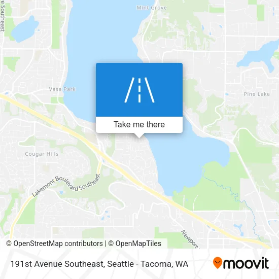 Mapa de 191st Avenue Southeast