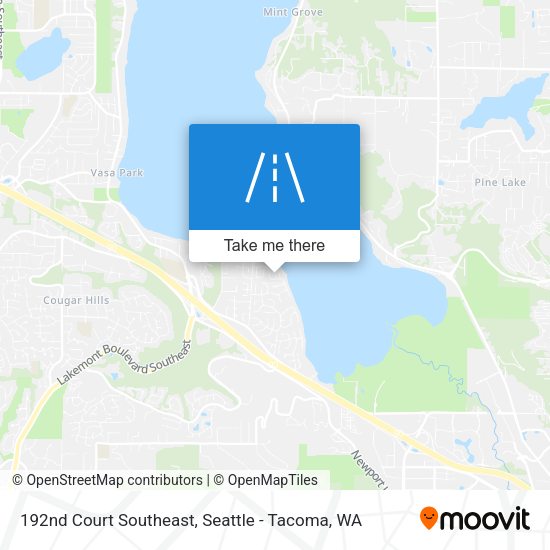 192nd Court Southeast map