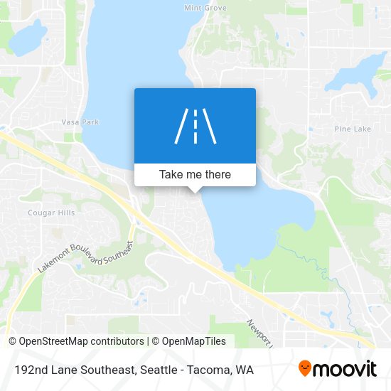 192nd Lane Southeast map