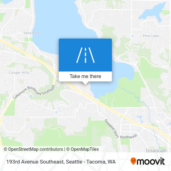 Mapa de 193rd Avenue Southeast