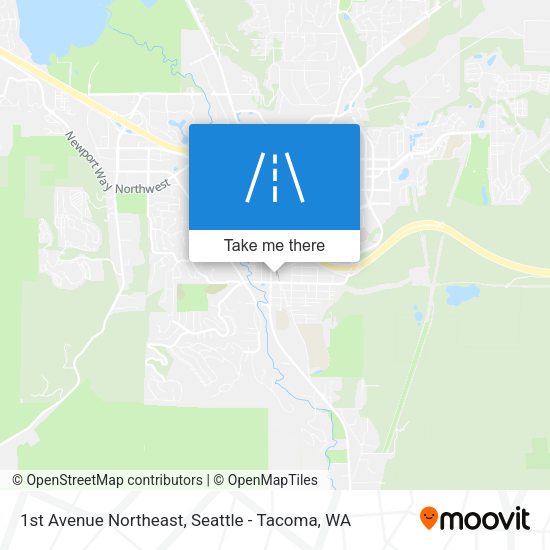 1st Avenue Northeast map