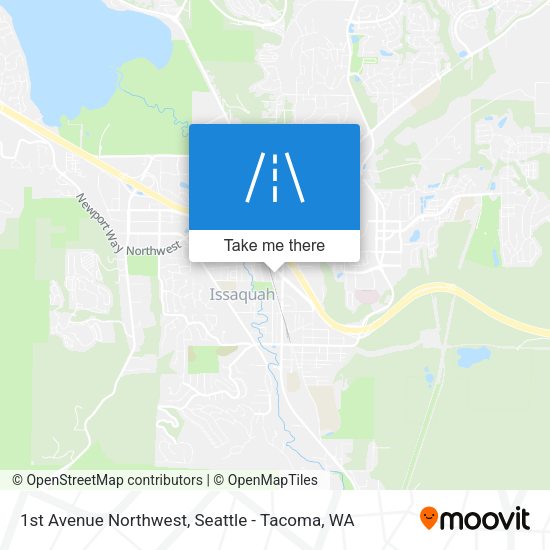 1st Avenue Northwest map