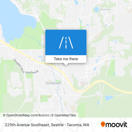 Mapa de 229th Avenue Southeast