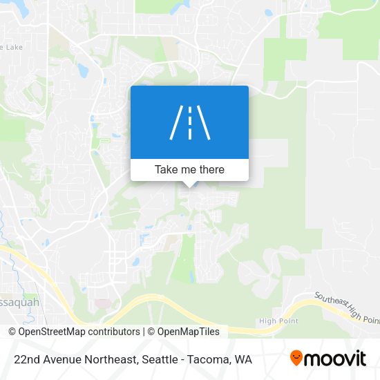 22nd Avenue Northeast map