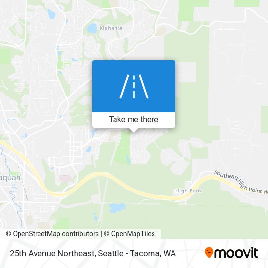 25th Avenue Northeast map