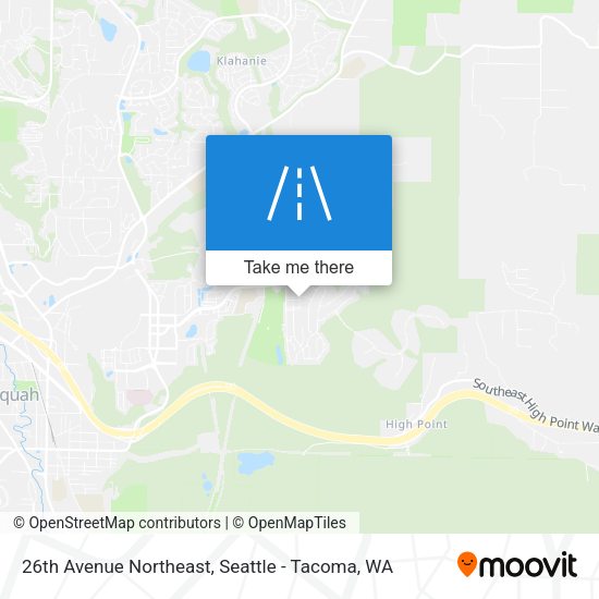 26th Avenue Northeast map
