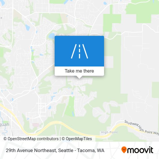 29th Avenue Northeast map