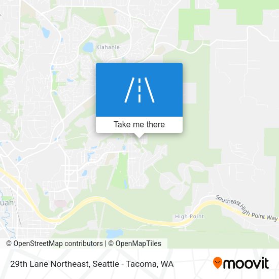 29th Lane Northeast map