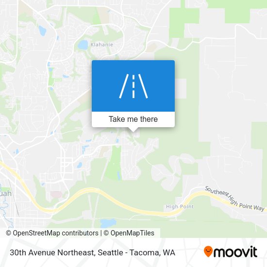 30th Avenue Northeast map