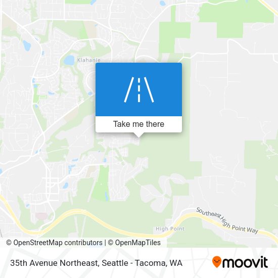 35th Avenue Northeast map