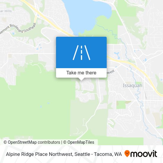 Alpine Ridge Place Northwest map
