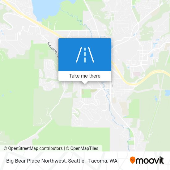 Big Bear Place Northwest map