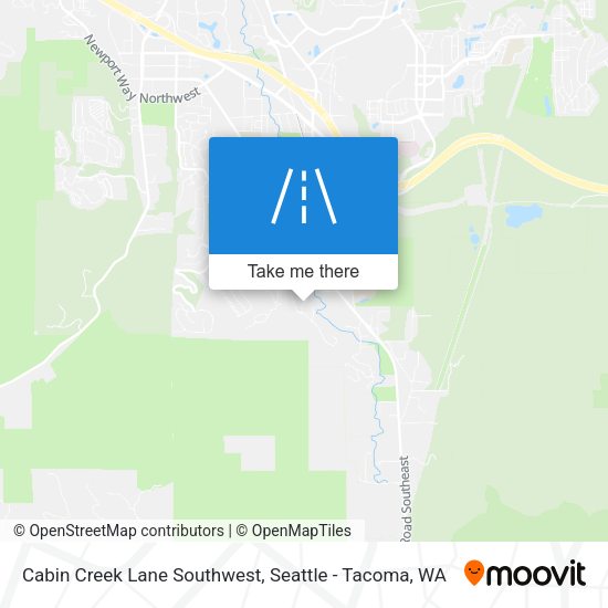 Mapa de Cabin Creek Lane Southwest