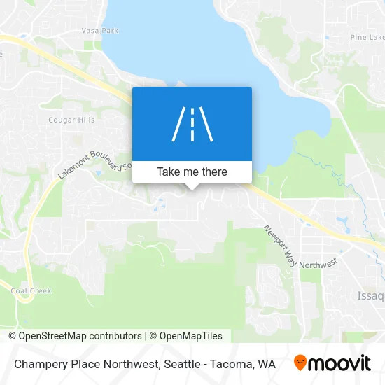 Champery Place Northwest map