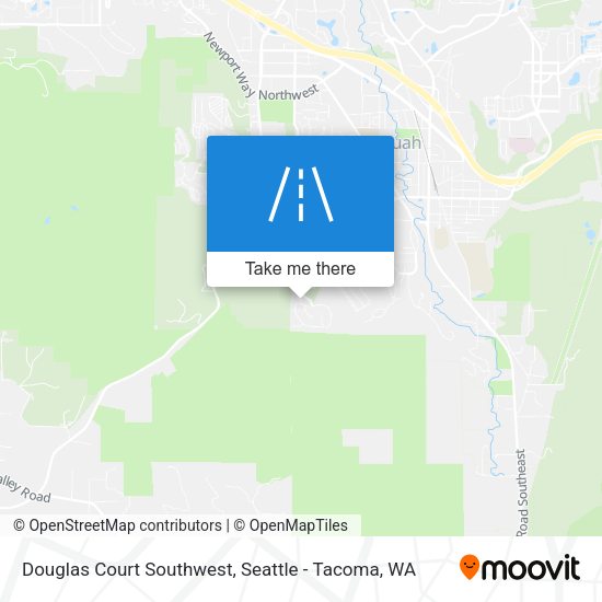 Douglas Court Southwest map