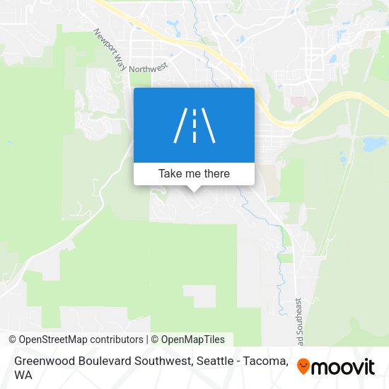 Mapa de Greenwood Boulevard Southwest