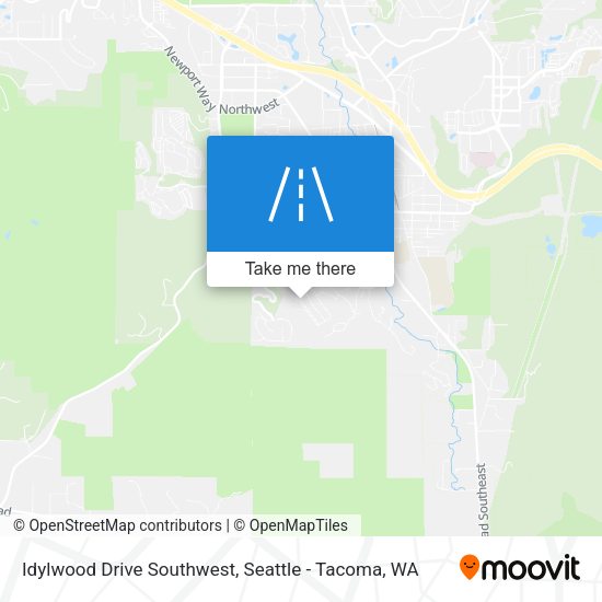 Idylwood Drive Southwest map