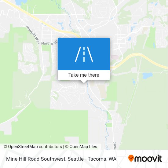 Mine Hill Road Southwest map