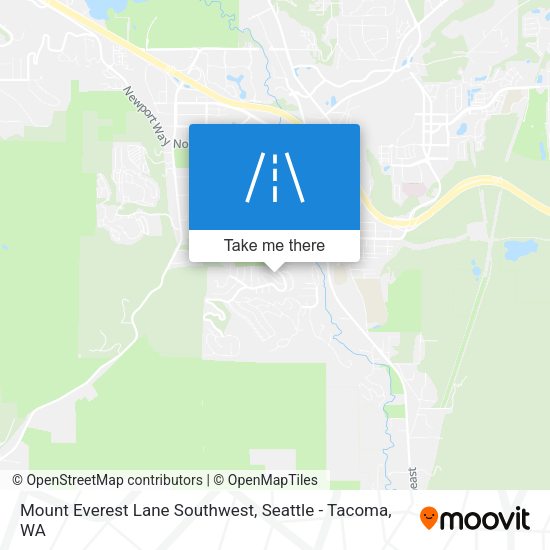 Mapa de Mount Everest Lane Southwest
