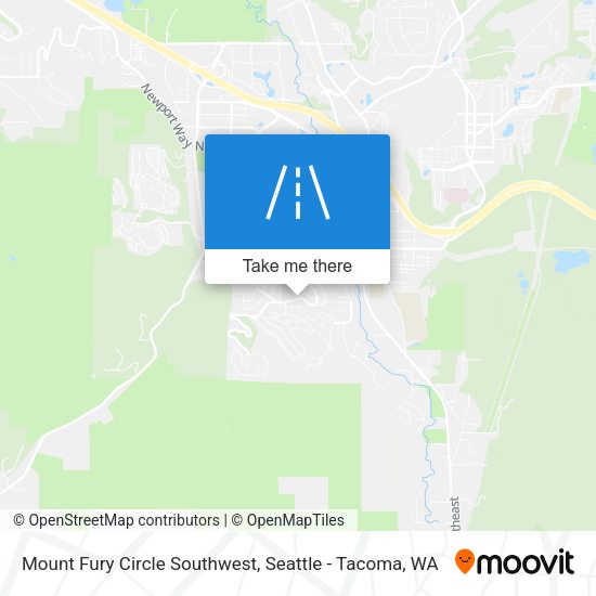 Mapa de Mount Fury Circle Southwest