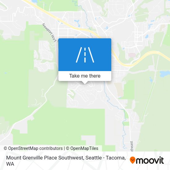 Mount Grenville Place Southwest map