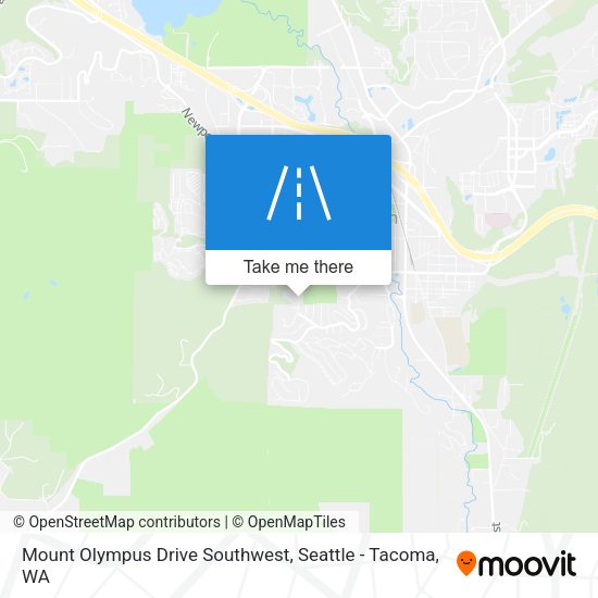 Mount Olympus Drive Southwest map