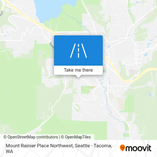 Mount Rainier Place Northwest map