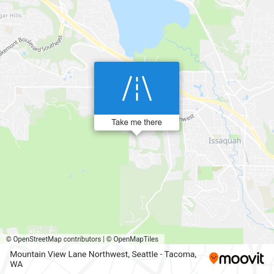 Mountain View Lane Northwest map