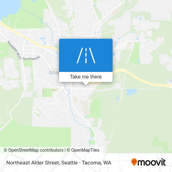 Northeast Alder Street map