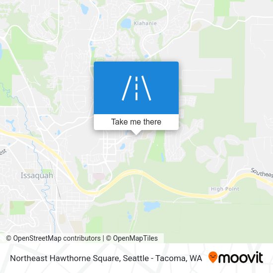 Northeast Hawthorne Square map