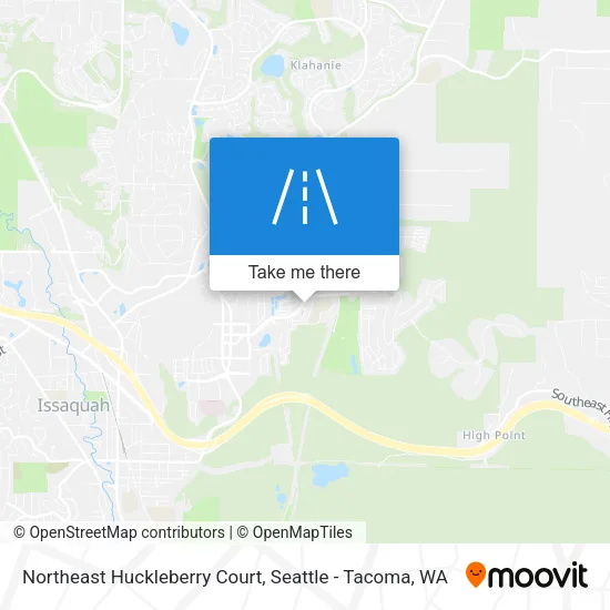 Mapa de Northeast Huckleberry Court