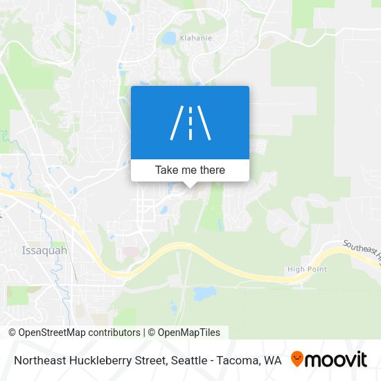 Northeast Huckleberry Street map
