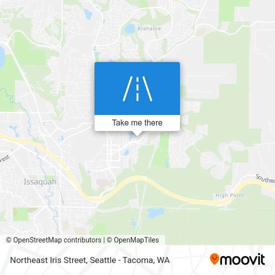 Northeast Iris Street map