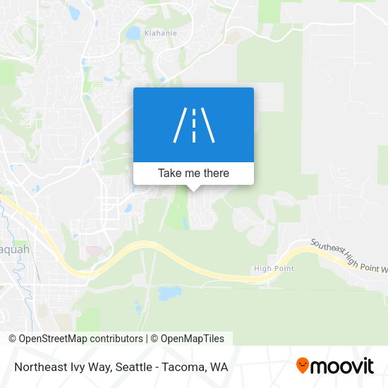 Northeast Ivy Way map
