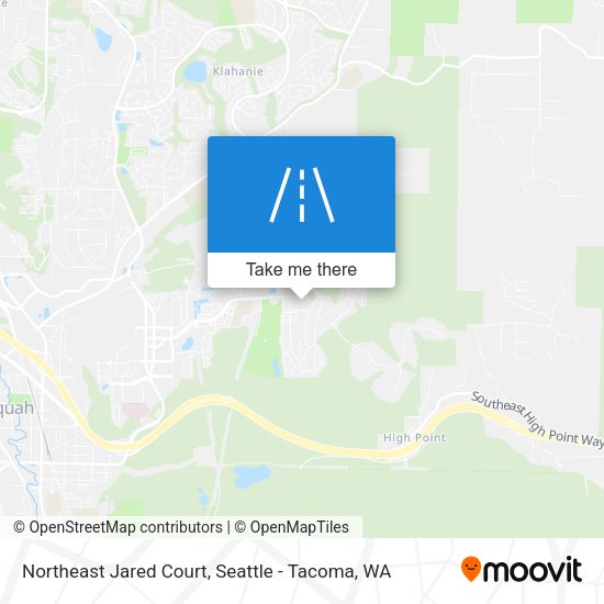 Mapa de Northeast Jared Court