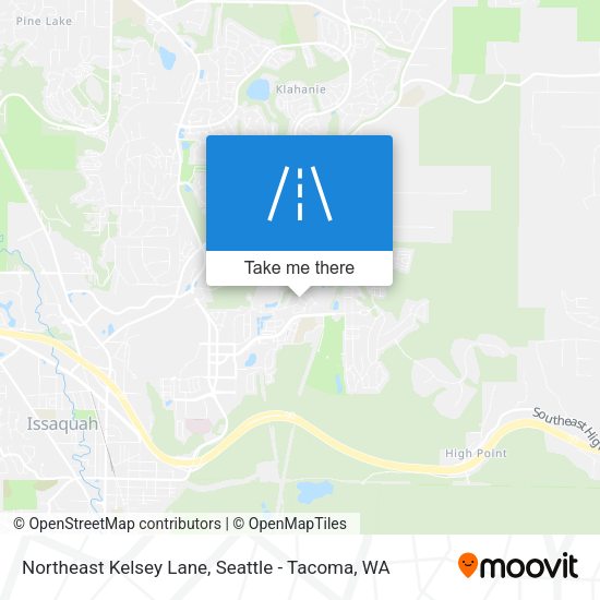 Northeast Kelsey Lane map