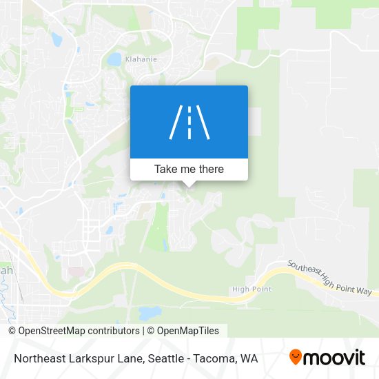 Mapa de Northeast Larkspur Lane