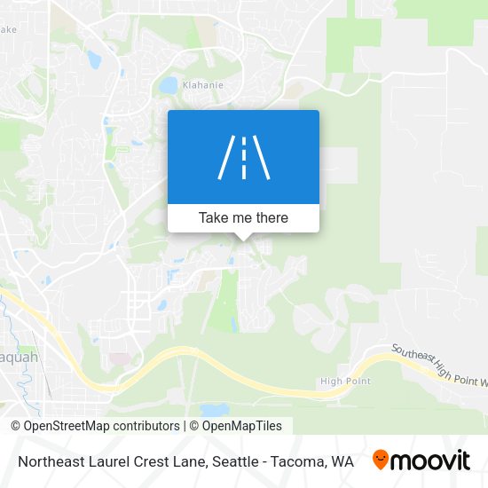 Mapa de Northeast Laurel Crest Lane
