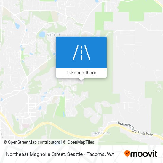 Mapa de Northeast Magnolia Street