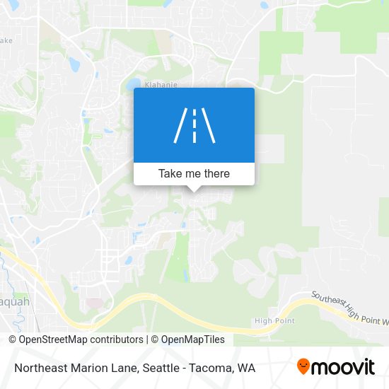 Northeast Marion Lane map