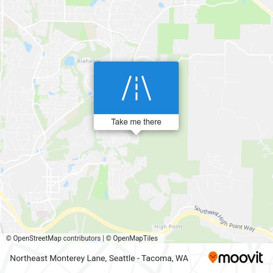Mapa de Northeast Monterey Lane