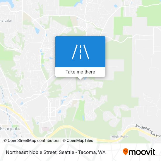 Northeast Noble Street map