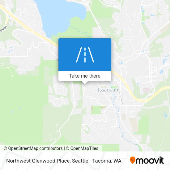 Northwest Glenwood Place map