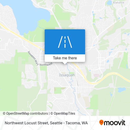 Northwest Locust Street map