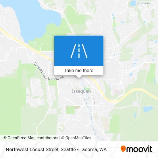 Northwest Locust Street map