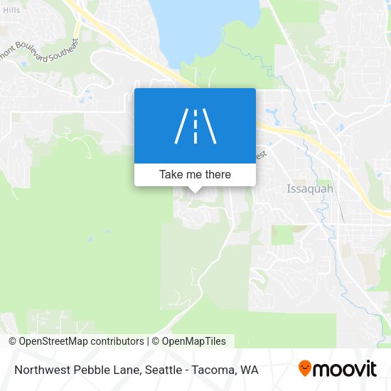 Northwest Pebble Lane map