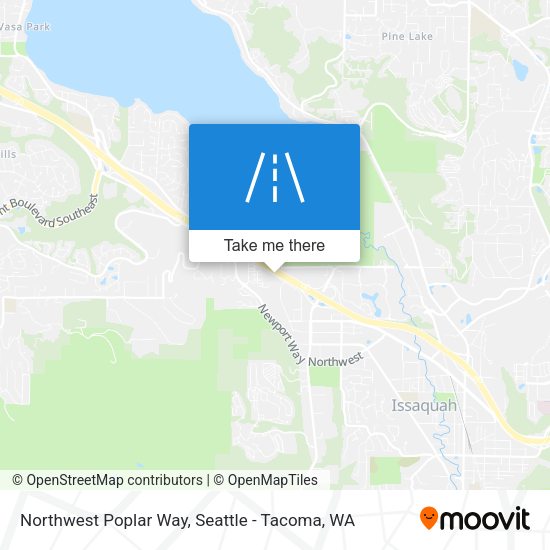 Northwest Poplar Way map