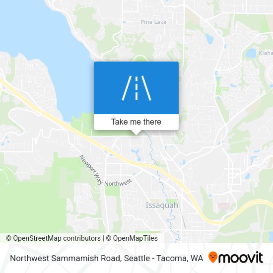 Northwest Sammamish Road map
